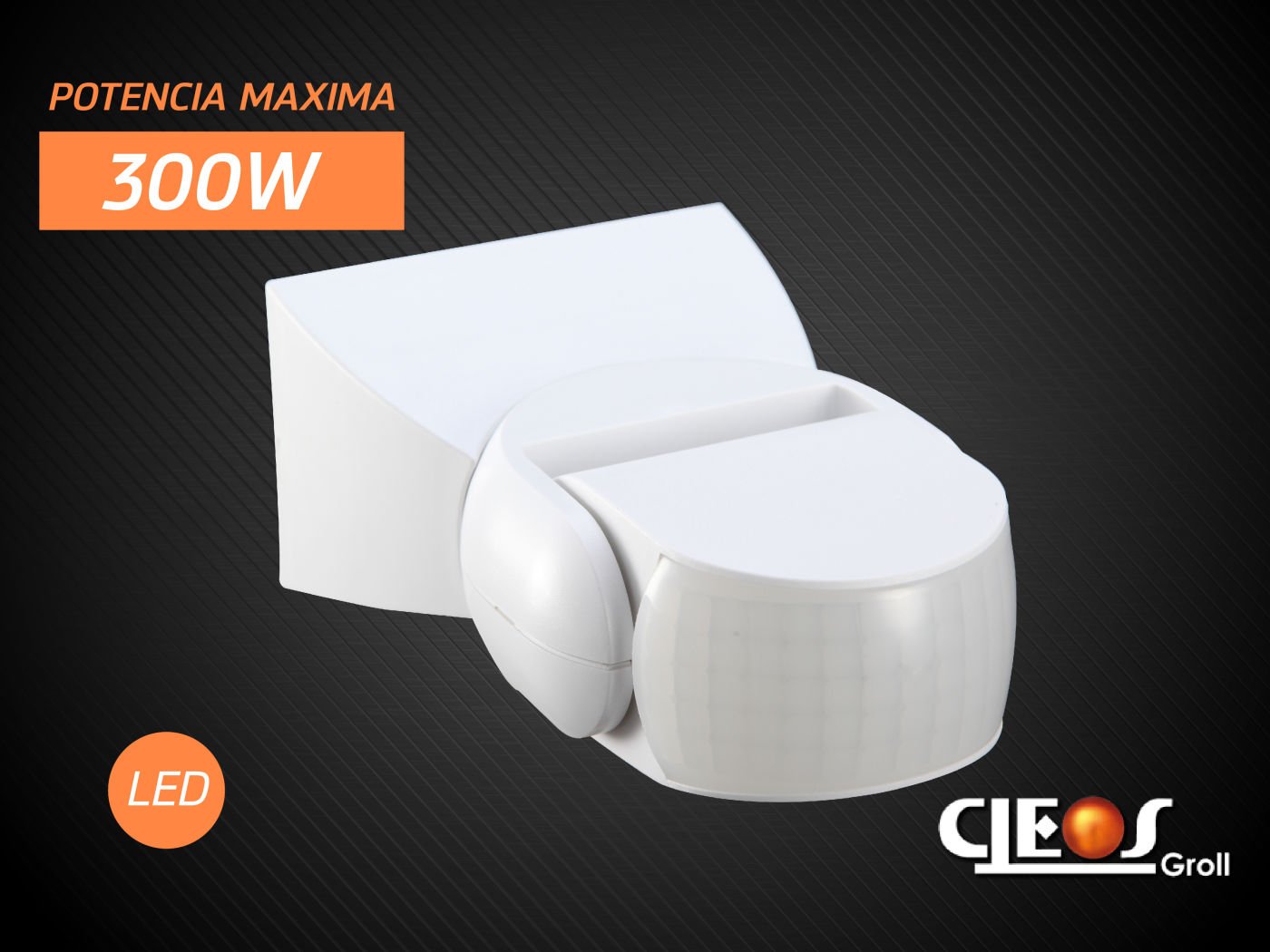 Sensor de presencia con cabezal direccionable - IP65 Sensor de presencia con cabezal direccionable - IP65