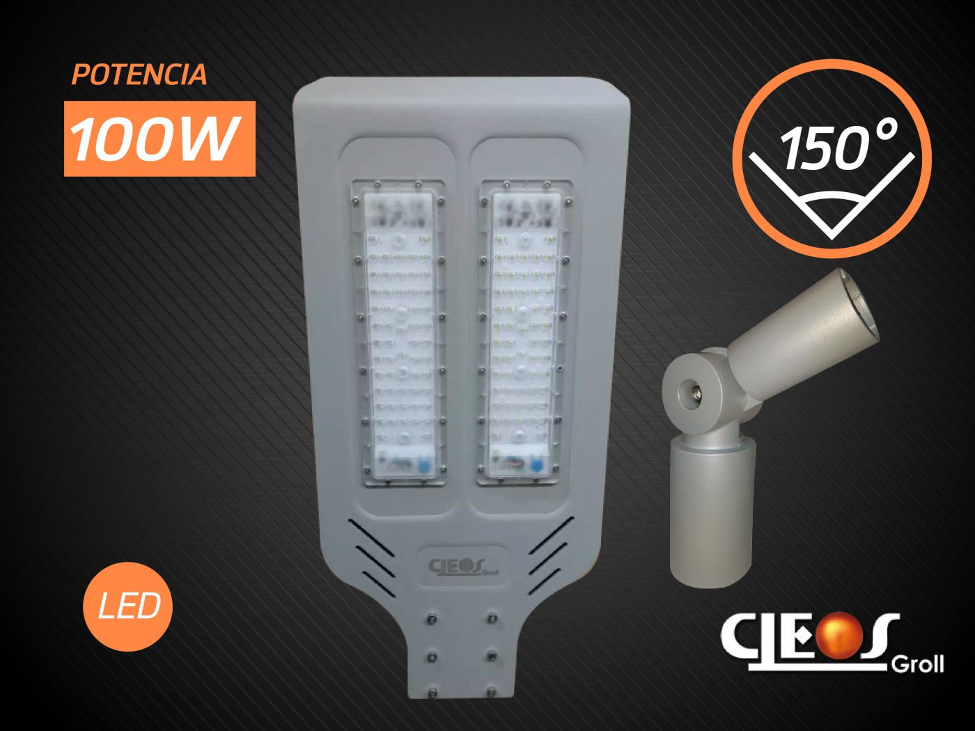 Luminaria de Potencia Led de 100W Ultra Slim